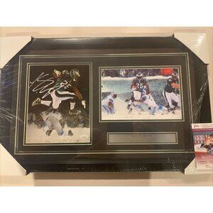 LeSean McCoy autograph signed Eagles Snow Bowl 8x10 photo collage framed JSA